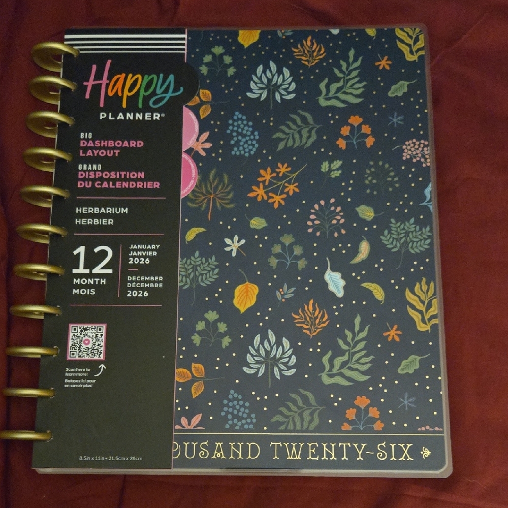 Happy Planner 2026 Herbarium Design - Colorful Floral